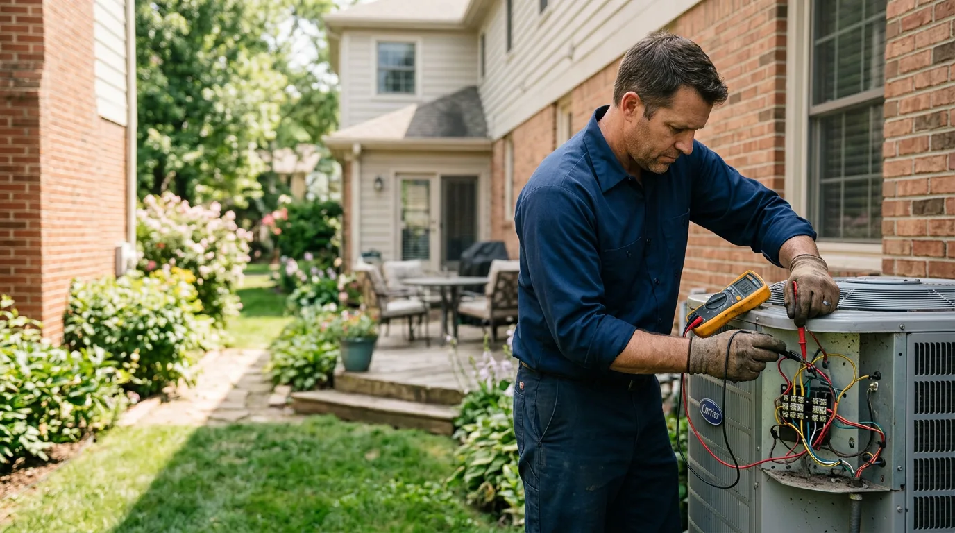 HVAC technician working near Florham Park, NJ